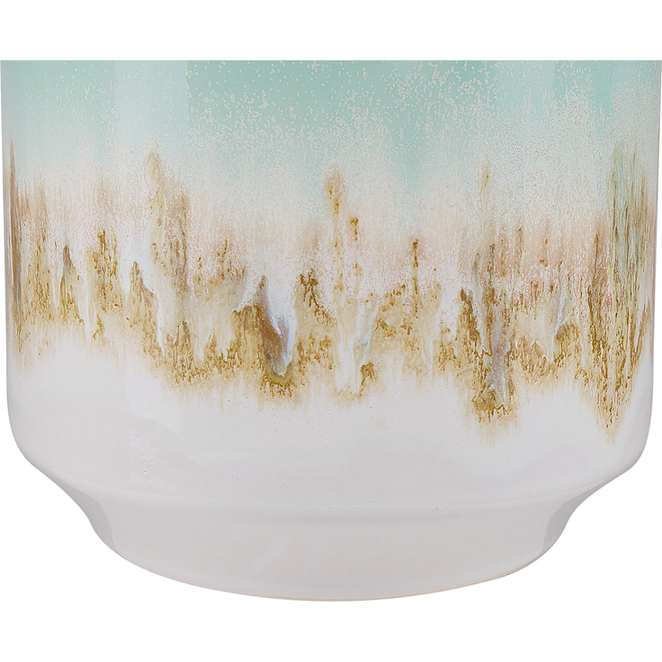 Blumenvase CYME Steinzeug 15 cm Mintgrün – Bild 5