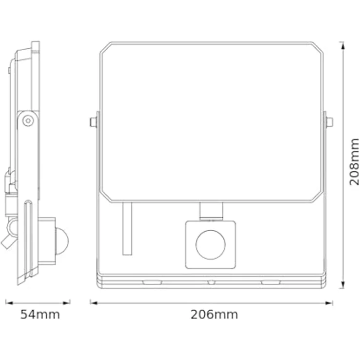 OSRAM LED-Fluter mit Sensor, 50W, 4500lm, 3000K, 105°, IP65, warmweiß – Bild 3