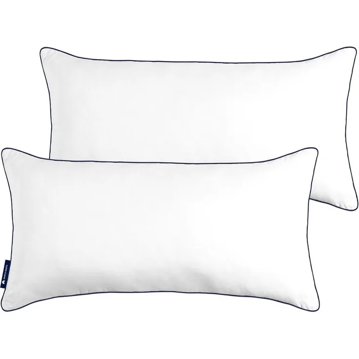 Gentle North Microfaserkissen Kopfkissen in Hotelqualität - Einzeln oder im 2er Set - 60° Waschbar, Füllung: Polyester, Rückenschläfer, Seitschläfer, Bauchschläfer, Comfort, Reißverschluss für Füllung - Made in EU - allergikerfreundlich
