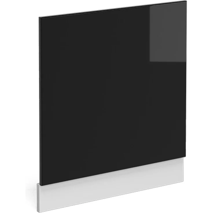 Frontblende R-Line Schwarz Hochglanz 60 cm ohne Arbeitsplatte Vicco – Bild 1
