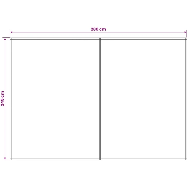 vidaXL Markisenersatzstoff Blau und Weiß 300x250 cm Polyester 3444181 – Bild 4