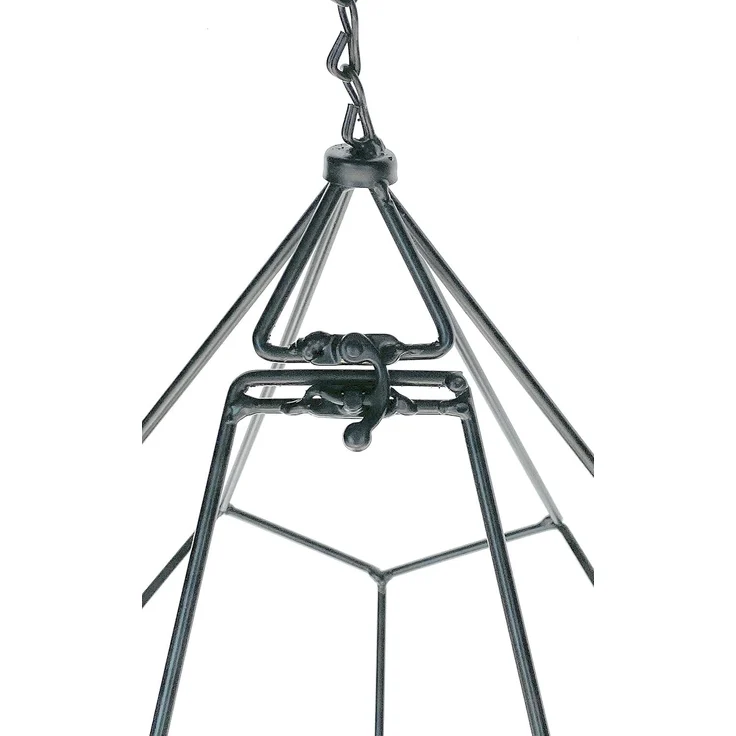 DanDiBo Blumenampel Innen Metall Wand Hängepflanzen 64 cm 96075 S mit Tür 6 Ecken Pflanzenhänger Blumenhänger Topfhänger Blumen Blumentopfhänger Hängetopf – Bild 5