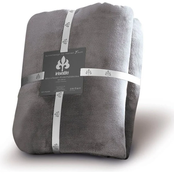 Irisette Wohndecke Flausch Kuscheldecke Relax 8900-12 Grau 150x200 – Bild 2