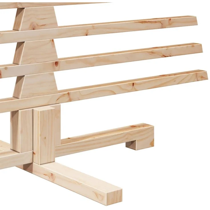vidaXL Weihnachtsbaum Holz zum Schmücken 210 cm Massivholz Kiefer 4103973 – Bild 5