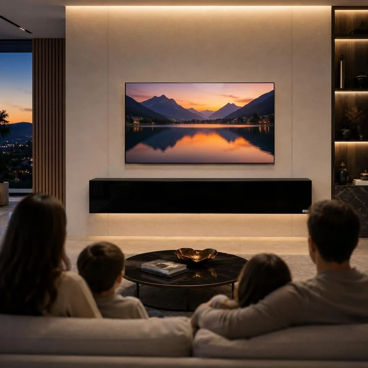 Makika TV Lowboard / Fernsehtisch - Schwarz Hochglanz – Bild 2