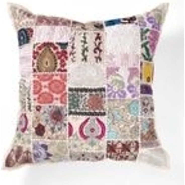 Indisches Patchwork Kissen Mar Rot – Bild 3