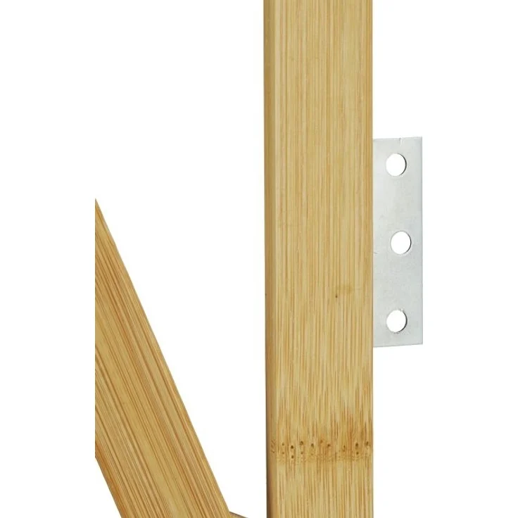 Relaxdays Hundeabsperrgitter, Schutzgitter für Tür & Treppe, Scherengitter ausziehbar bis 116,5 cm, 82,5 cm hoch, Natur – Bild 9