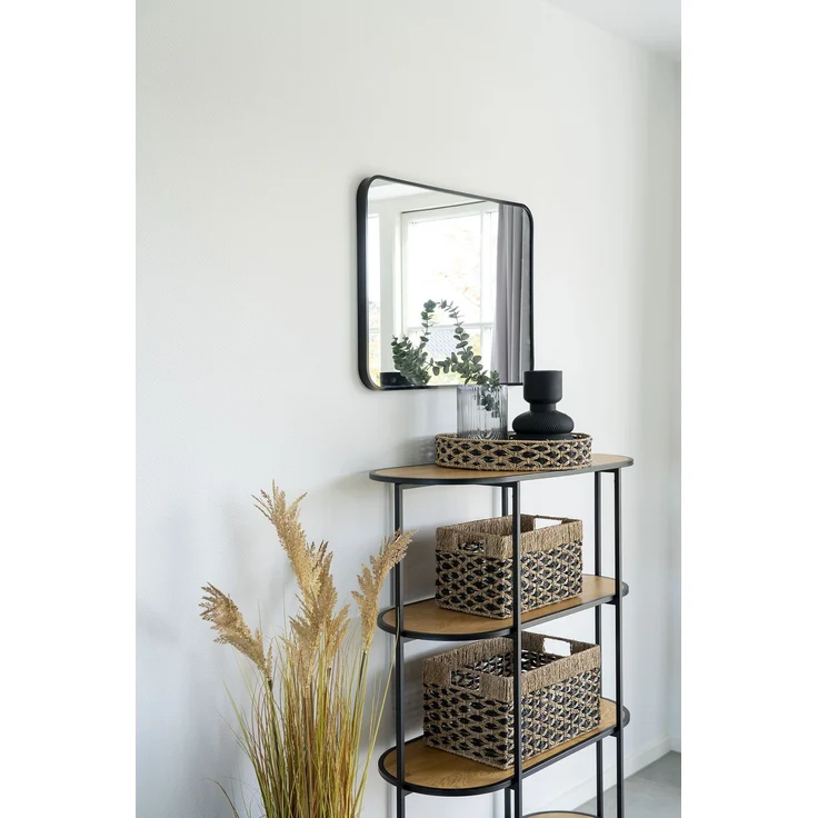 House Nordic Körbe, Seegras, schwarz/natur, 2er-Set – Bild 4