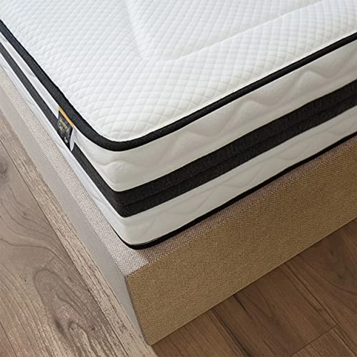 KUO Dream Memory Cell ViscoGel Matratze mit Lendenwirbelverstärkung, 135 x 190 cm, Weiß – Bild 4