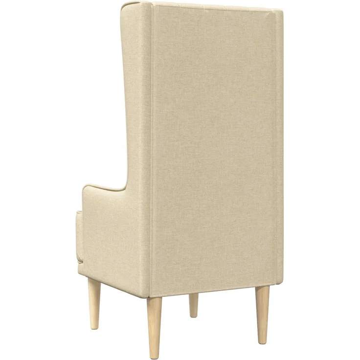 vidaXL Hochlehner Creme Stoff 42042486 – Bild 5