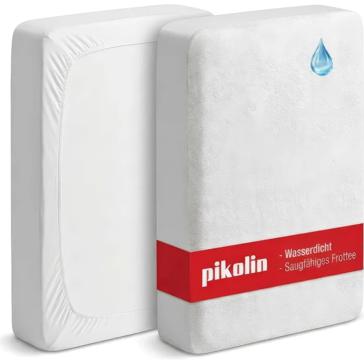 Pikolin Home - Wasserdichter, atmungsaktiver und hoch absorbierender Frottee-Matratzenschoner für Matratzen bis zu einer Höhe von 32 cm