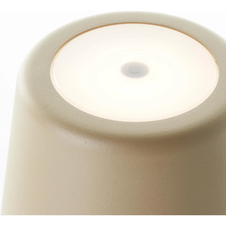Brilliant Lampe Kaami LED Außentischleuchte 37cm cappuccino matt Metall/Bambus gold 2 W LED integriert – Bild 9