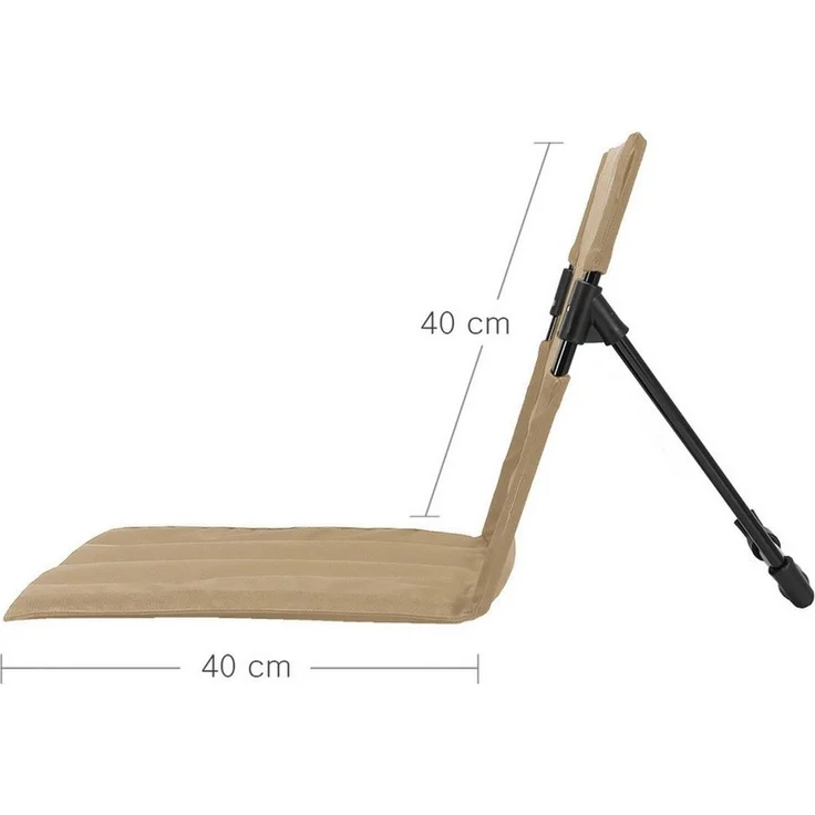 MidGard Klappstuhl Strandsitz ultraleichter Faltstuhl bis 100 kg belastbar! Bodenstuhl, Tragbarer Klappstuhl mit Tragetasche für Outdoor-Aktivitäten – Bild 3