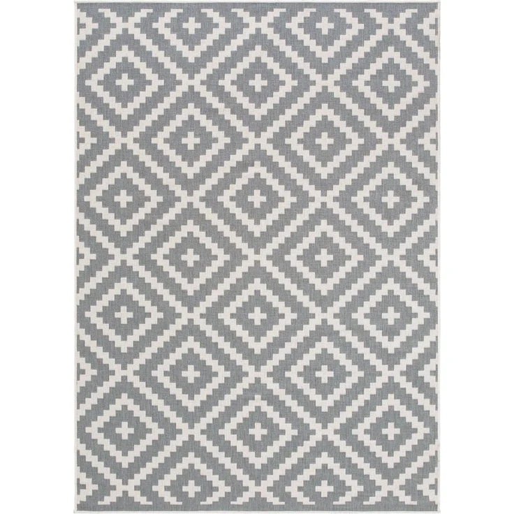 OTTO home Teppich Ronda Wendeteppich, rechteckig, Höhe: 5 mm, Sisal-Optik, Flachgewebe, In- und Outdoor, geometrisches Boho Design – Bild 1
