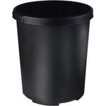 Großpapierkorb KLASSIK XXL - 50 Liter, rund, extra stabil, schwarz