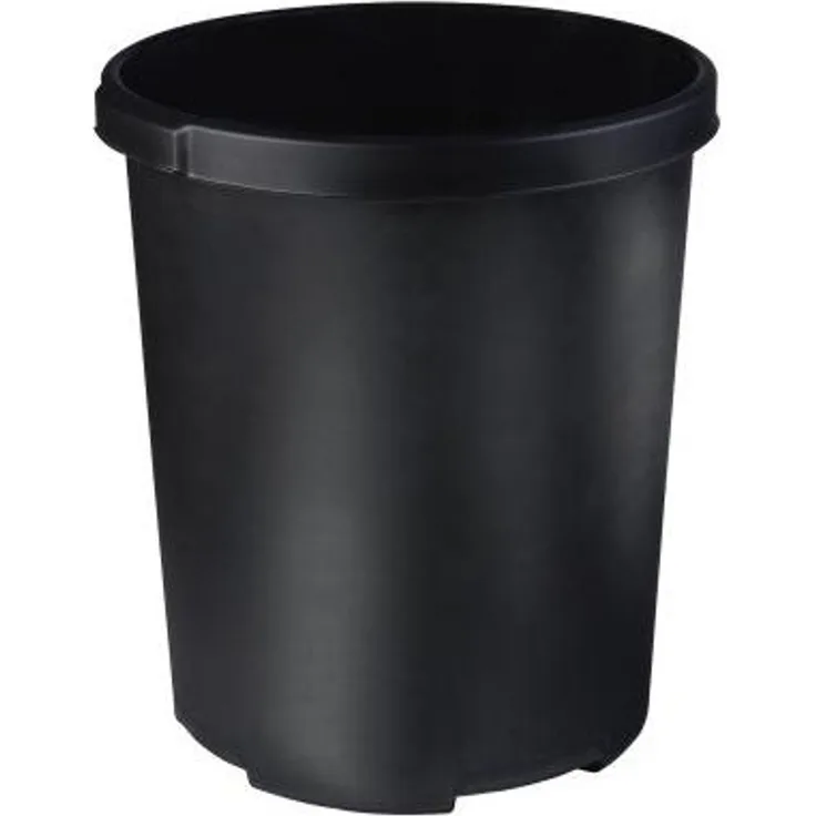 Großpapierkorb KLASSIK XXL - 50 Liter, rund, extra stabil, schwarz