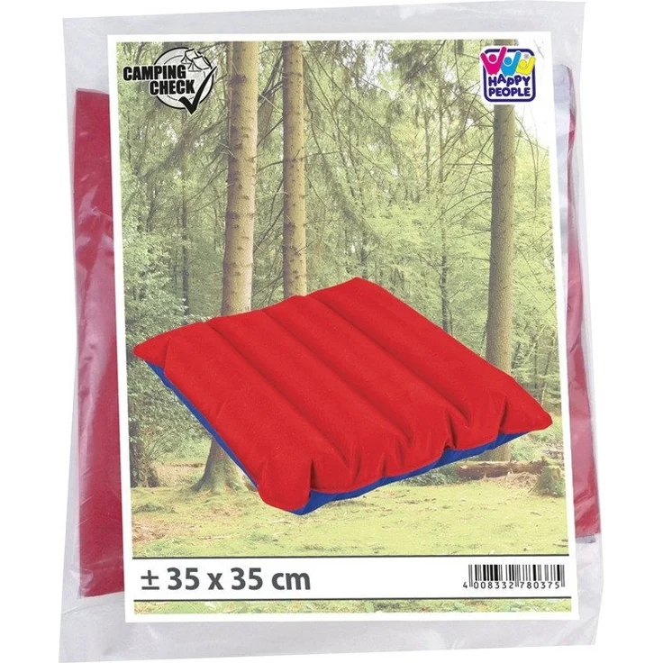 Happy People Sitzkissen 38x38 cm rot/blau 78037 – Bild 3