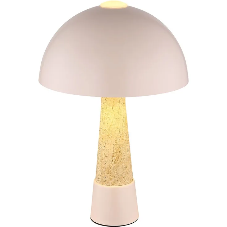 Tischleuchte, Schalter, champagnerfarben matt, H 36,5 cm