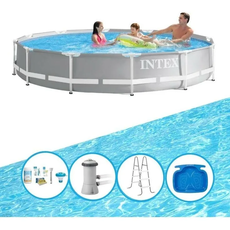 Intex Frame Pool Prism mit Zubehör 366x76 cm