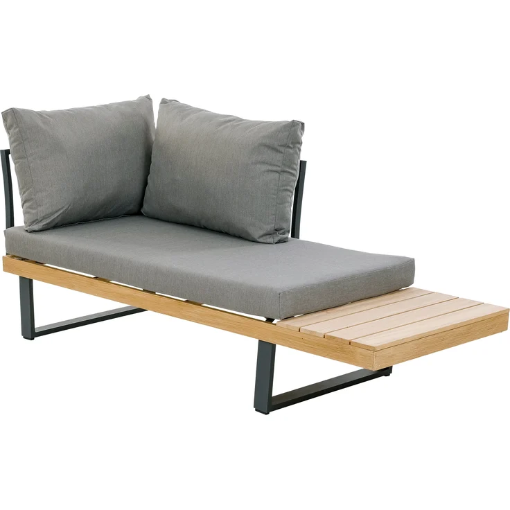 greemotion Lounge-Set Lana, 3-tlg. Aluminium Garten-Ecksofa-Set mit Tisch und Kissen – Bild 2