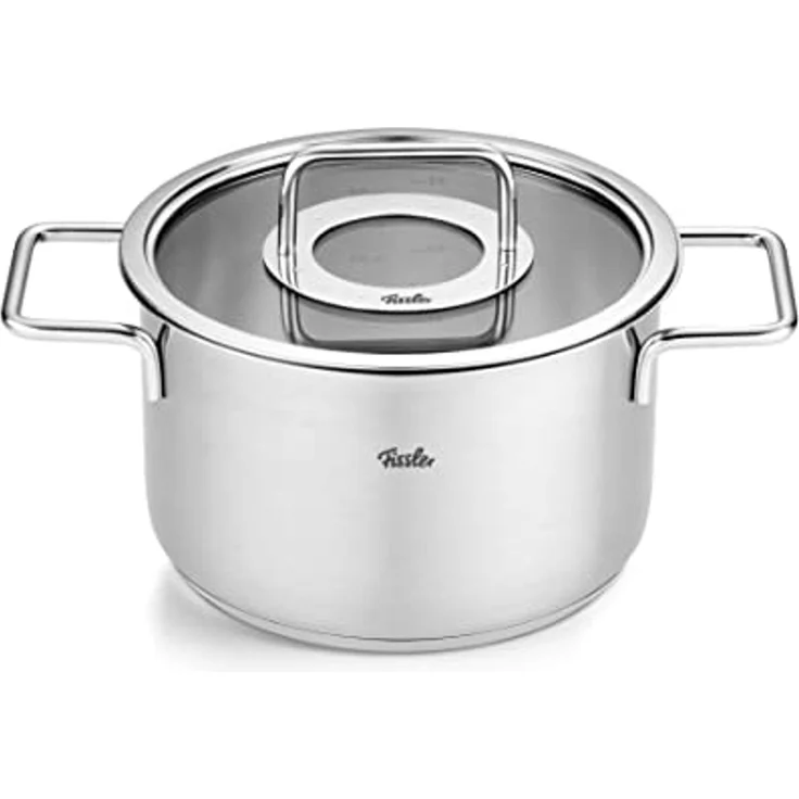 Fissler Topf-Set Fissler Pure Collection, Edelstahl 18/10 (Set, 4-tlg, Kochtopf 16/20/24 + Bratentopf 20cm), Made in Germany – Bild 2