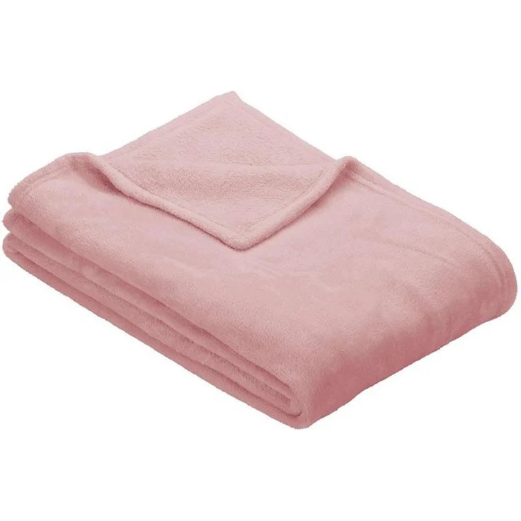 Wohndecke Uni Fleecedecke Olbia, IBENA, einfarbig schick, Kuscheldecke – Bild 4