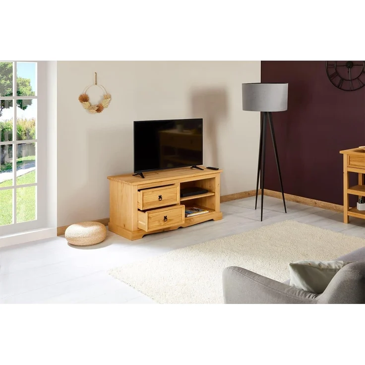 IDIMEX Lowboard TEQUILA, Lowboard TV Bank im Landhausstil TV Board aus Massivholz – Bild 2