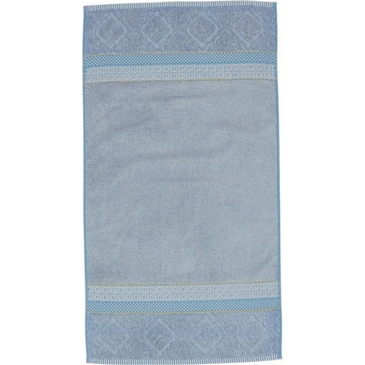 PiP Studio Handtuch STUDIO Soft Zellige Handtuch blue grey 55x100cm (1 Stück), Baumwolle (320905) – Bild 1