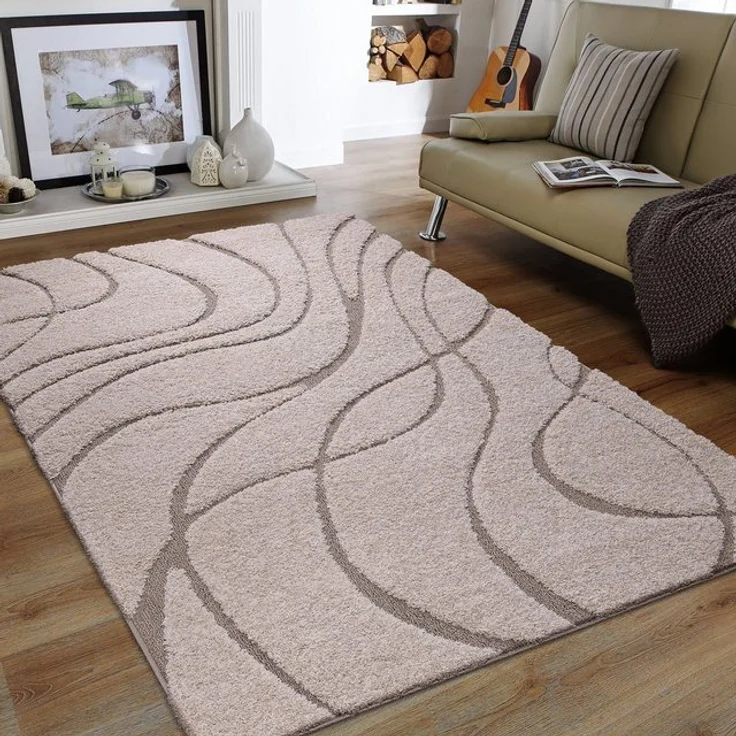 Sanat Hochflor-Teppich Luxus 3503, rechteckig, Höhe: 30 mm, robuster Langflor, weich, Wohnzimmer, Schlafzimmer – Bild 4