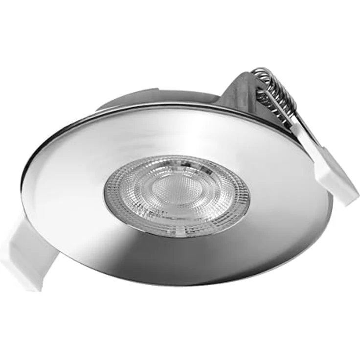 Osram Spot Set LED Einbaustrahler DIM IP44 827 Chrom, 3er Set Badezimmer dimmbar schwenkbar, warmweiß 2700K – Bild 3