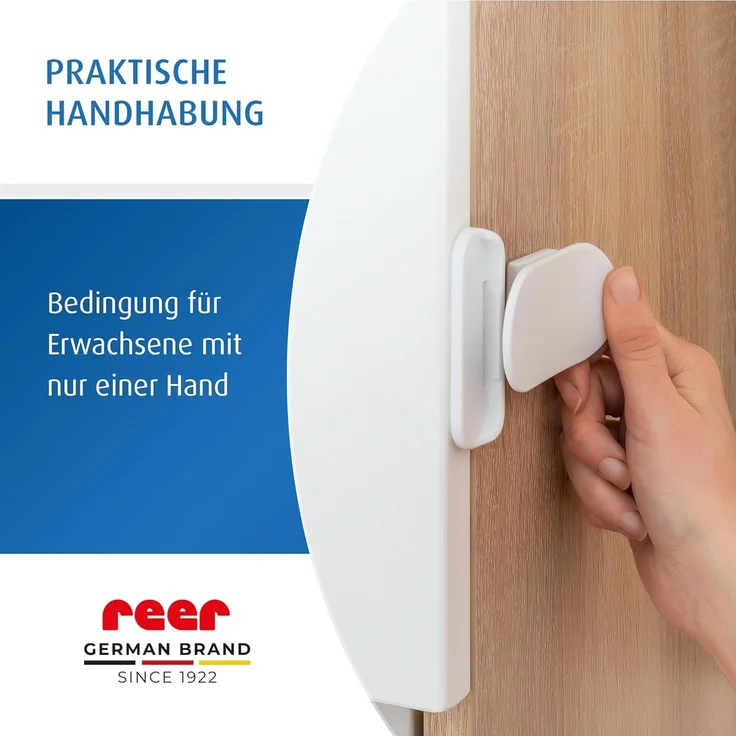 reer Elektrogeräte-Sicherung, Kinder-Sicherung für Kühlschrank, Mikrowelle, Schiebetüren vom schwäbischen Kindersicherheits-Experten – Bild 5