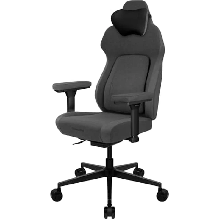 ThunderX3 CORE Smart Ergonomischer Gaming Stuhl mit hochwertigem Stoff, integrierter Synchronmechanik, gepolsterten 3D-Armlehnen, atmungsaktiven Materialien und Belastbarkeit bis 125 kg - Loft Dunkelgrau – Bild 1