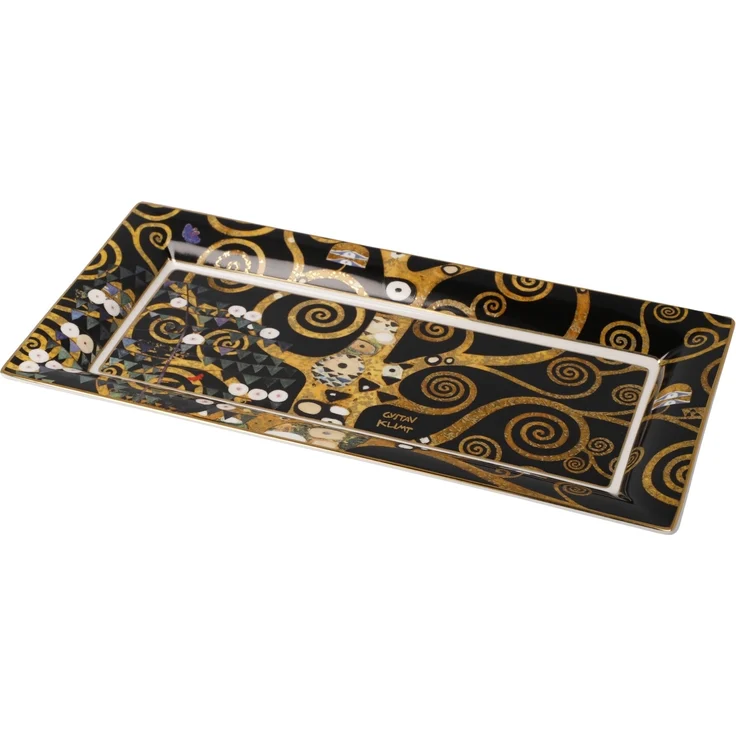 Goebel / Gustav Klimt - Der Lebensbaum,Schale,Lebensbaum,24,0cm x 12,0cm x 2,0cm / New Bone China / 24,0cm x 12,0cm x 2,0cm – Bild 3