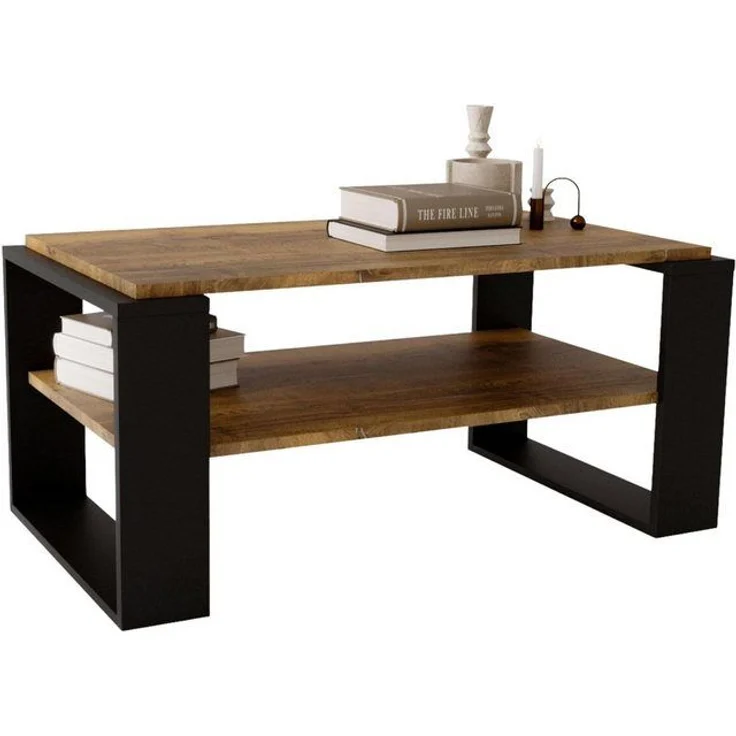 CraftPAK Wohnzimmertisch Kaja96 für Couch aus hochwertigem Holz, Couchtisch 54T x 96B x 44H cm (1-Tisch), Tischplatte aus Holz – Bild 4