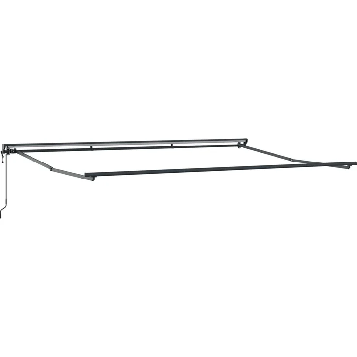 vidaXL Elektrische ausziehbare Markise Anthrazit 4 × 3,5 m 3421183 – Bild 1