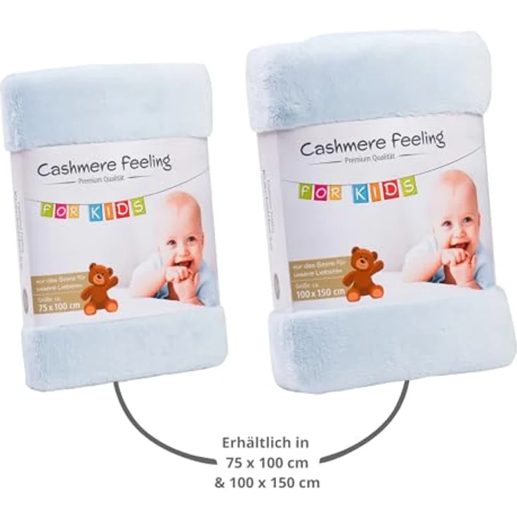 Kinderdecke Kuscheldecke Kids, liebling, Cashmere Feeling Kinderdecke, Premium Sofa Decke, warme Wohndecke – Bild 5
