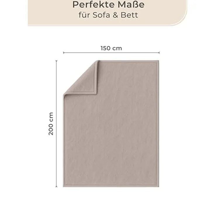 Wohndecke Wohndecke aus Baumwolle - Kuscheldecke, Baumwolldecke -, Laynenburg, Decke als Sofa-decke, Couchdecke, Wolldecke aus Baumwollmix – Bild 6