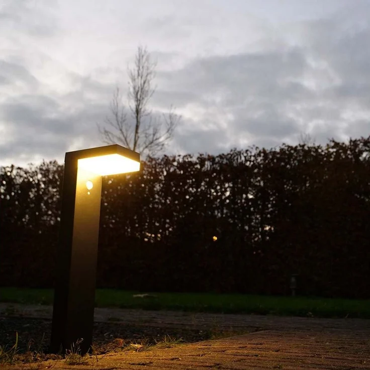 LED's light LED Pollerleuchte 1000561_01 Solar LED-Gehwegleuchte, LED, schwarz mit Bewegungsmelder 3,3W warmweiß – Bild 2