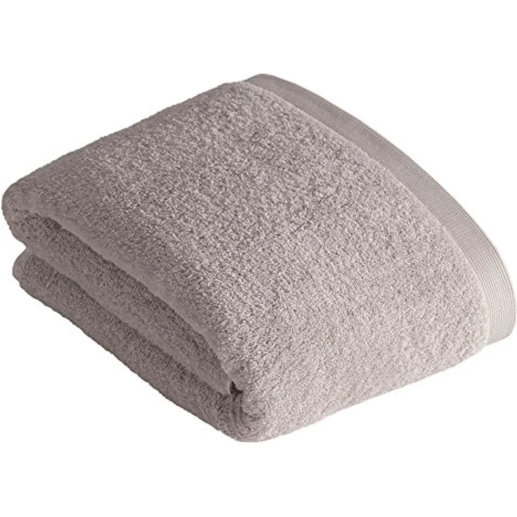 Vossen Badetuch High Line, Hellgrau, 100x150 cm, Oeko-Tex® Standard 100, saugfähig, vegan, Made in Austria, schadstoffgeprüft, angenehm weich, mit Aufhängeschlaufe – Bild 1