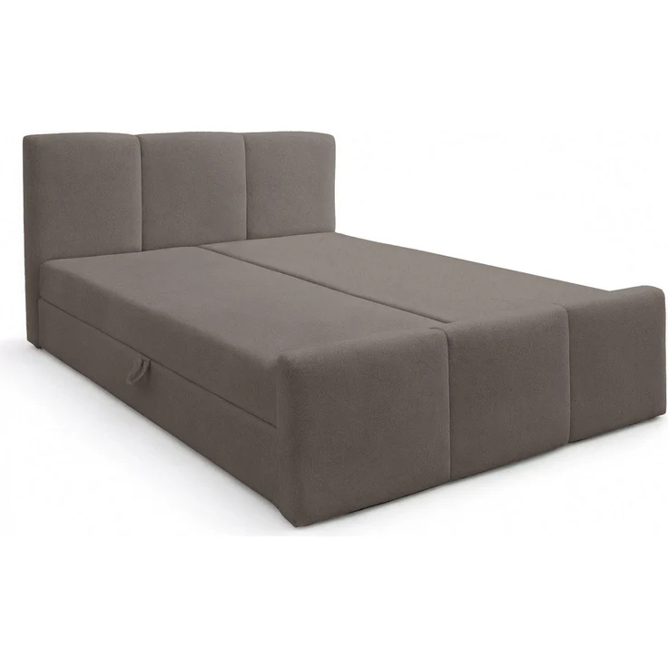 AX LIVING Boxspringbett 160x200 Braun Ankarra Bett mit Stauraum – Bild 4