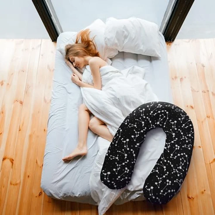 Amilian Stillkissen XXL - Seitenschläferkissen - Schwangerschaftskissen - Lagerungskissen, Pregnancy Pillow - Stillkissen 170 cm - Body Pillow - Schlafkissen Seitenschläfer, Seitenschläferkissen Schwangerschaft - Kissen – Bild 7
