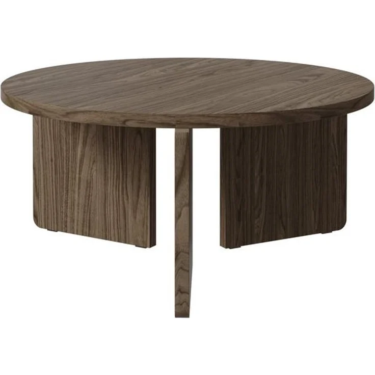 Selsey 'Preffines' Couchtisch rund, Holzoptik Nussbaum Wisconsin, ca. 41 x 89 x 89 cm – Bild 4