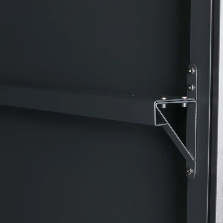 Mendler 2er-Fahrradgarage HWC-L56c, abschließbar, Metall Anthrazit, 160 x 113 x 209 cm – Bild 6