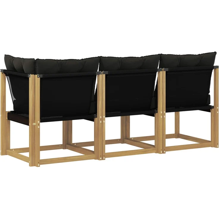 vidaXL Outdoor Mittel- und Ecksofa 3 stk. 3-Sitzer 901623 – Bild 7