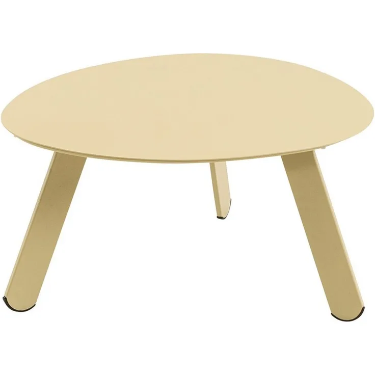 habeig Gartentisch Ovaler Beistelltisch aus Stahl, 74 x 60 x 36 cm, Belastbar bis 25kg, aus Metall