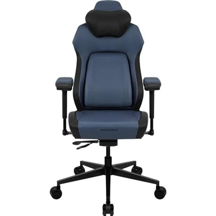 ThunderX3 CORE Smart Ergonomischer Gaming Stuhl mit Kunstleder-Rückenlehne, 3D-Armlehnen und bis zu 125 kg Belastbarkeit, Modern Blau