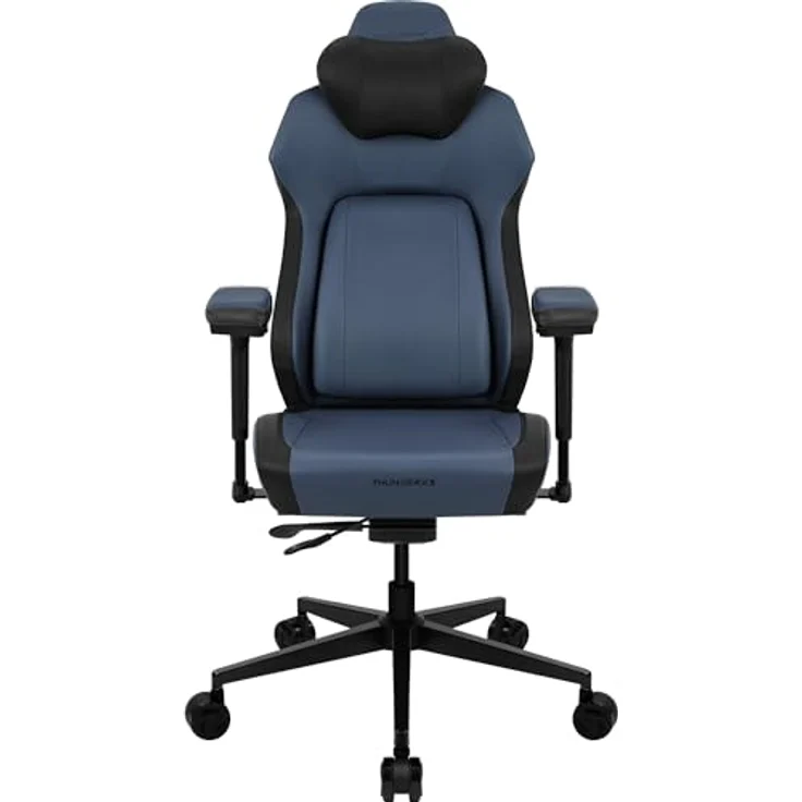 ThunderX3 CORE Smart Ergonomischer Gaming Stuhl mit Kunstleder-Rückenlehne, 3D-Armlehnen und bis zu 125 kg Belastbarkeit, Modern Blau – Bild 1