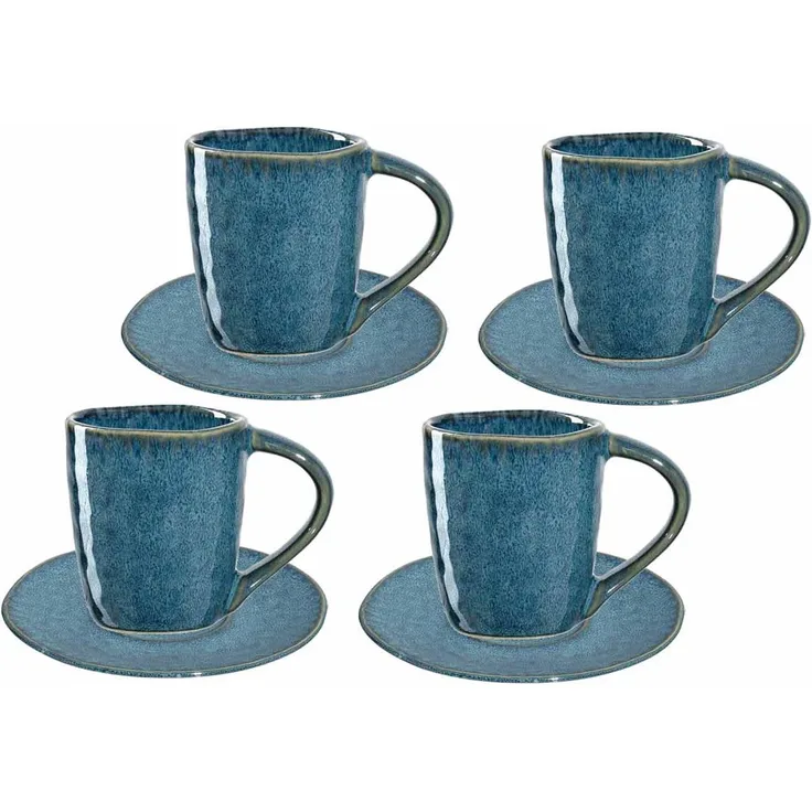 Leonardo MATERA Espresso Set blau 8-teilig