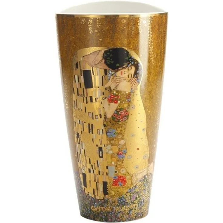 Goebel Dekovase Gustav Klimt, Farbe: Gold, Motiv: Der Kuss – Bild 4