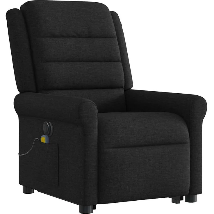 vidaXL Elektrischer Massagesessel mit Aufstehhilfe Schwarz Stoff 3303346 – Bild 4